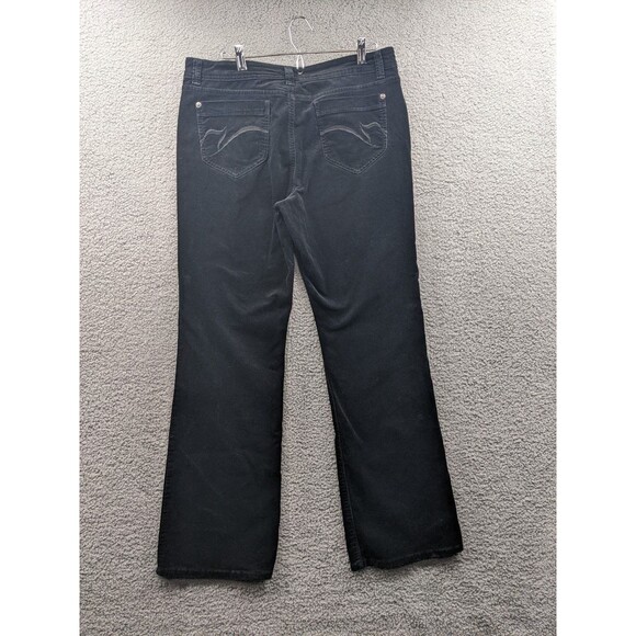 Gloria Vanderbilt Women's sz 12 Black Corduroy Bootcut Pants - Picture 7 of 13